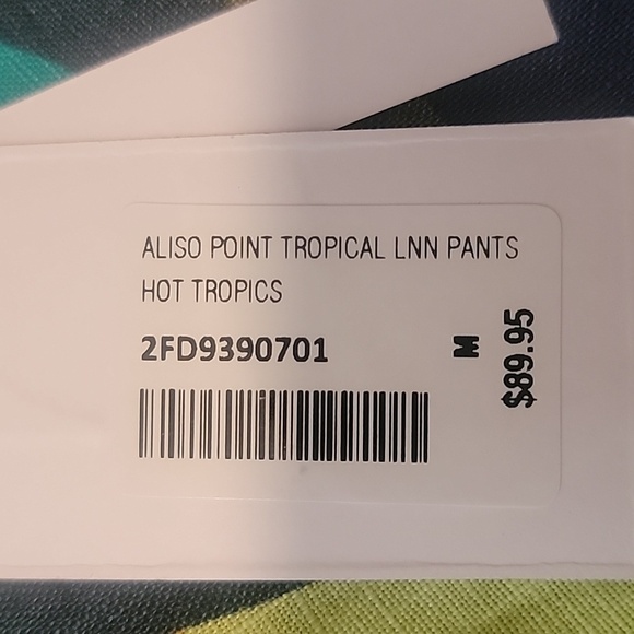 NWT Soft Surroundings Aliso Point Tropical Linen Pants Sz M - Picture 7 of 7